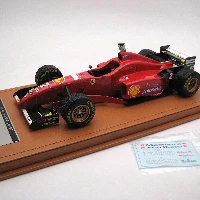 Ferrari F310 1996 Spain GP Raining Tyres Driver Eddie Irvine 