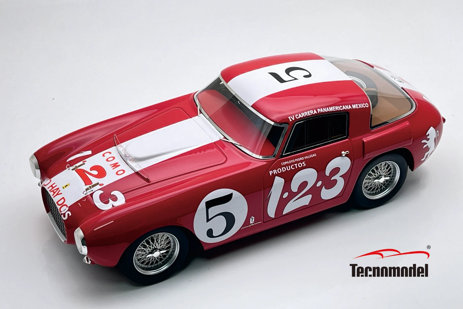 Ferrari 250 MM Carrera Panamericana 1953 car #5 Driver: E.R. Echeverria - P.V. Becerril 11° place