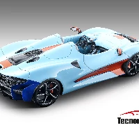 McLaren Elva Light Blue - Orange 2020