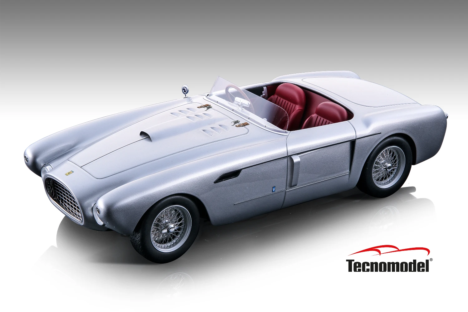  Ferrari 340 Mexico Spyder Metallic Silver 1953