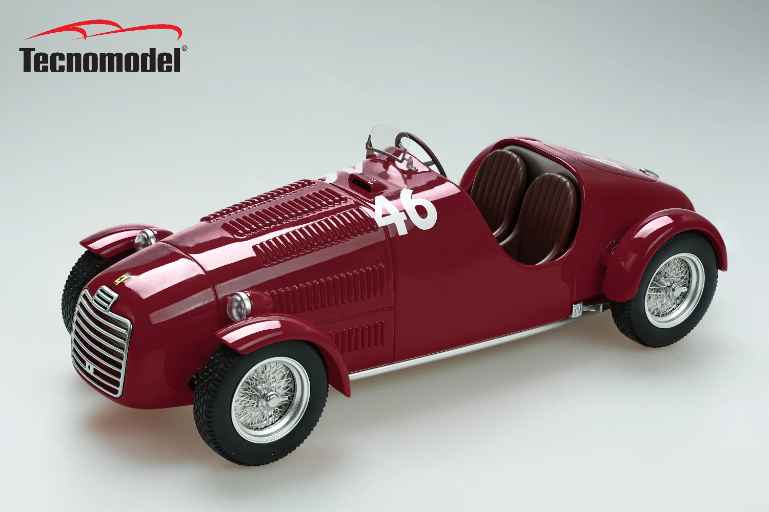 Ferrari 125C 1947 Circuito Vigevano car #46 Driver Franco Cortese