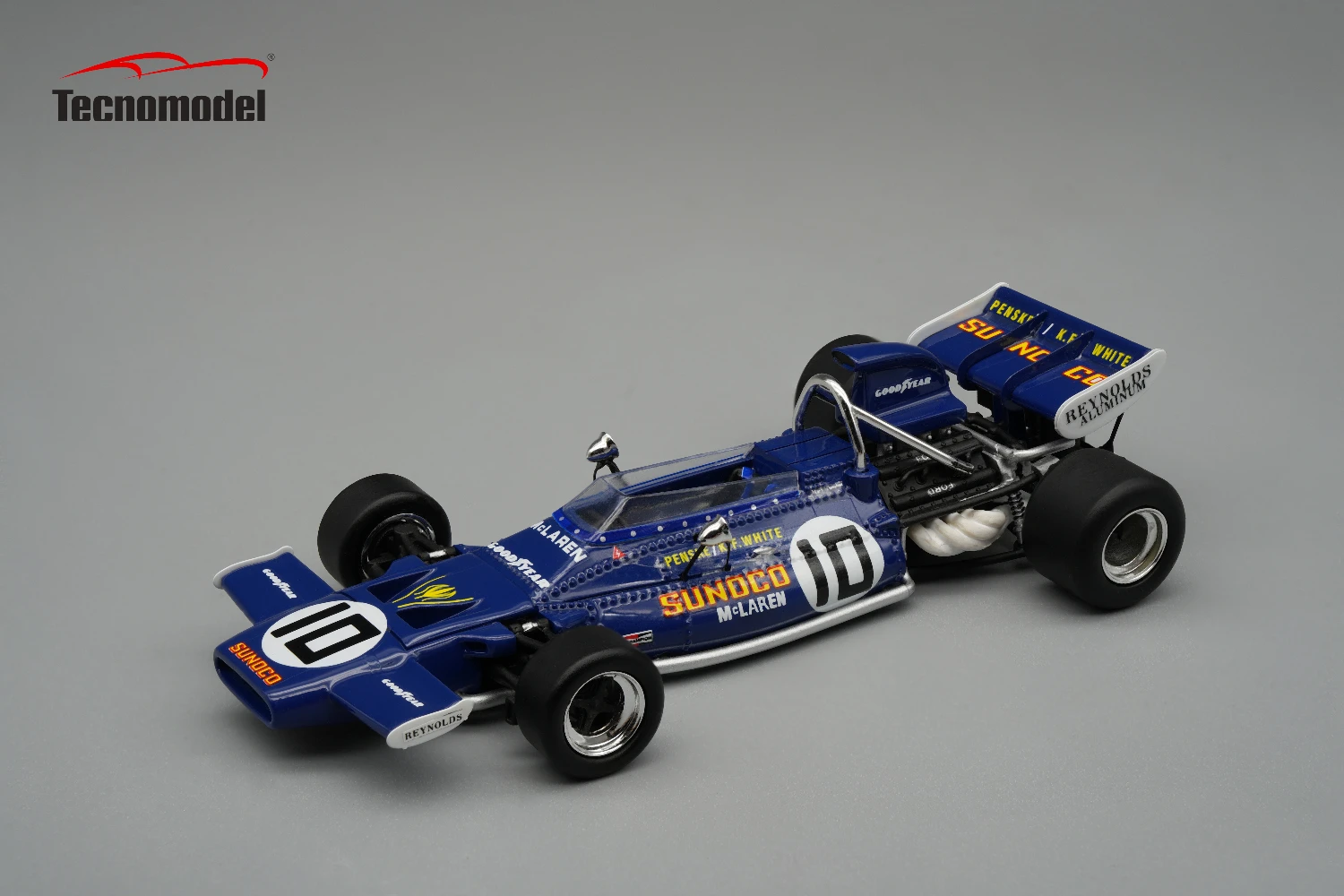 TM43-60D Mclaren M19A Canada GP Driver Mark Donohue Team Sunoco 1971 car # 10