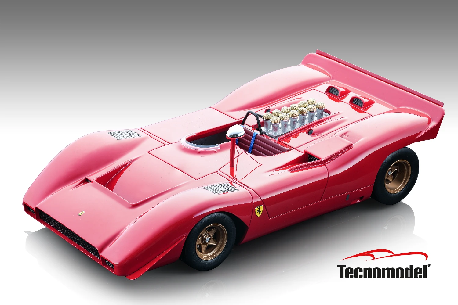 Ferrari 612P Can-Am press. red 1969