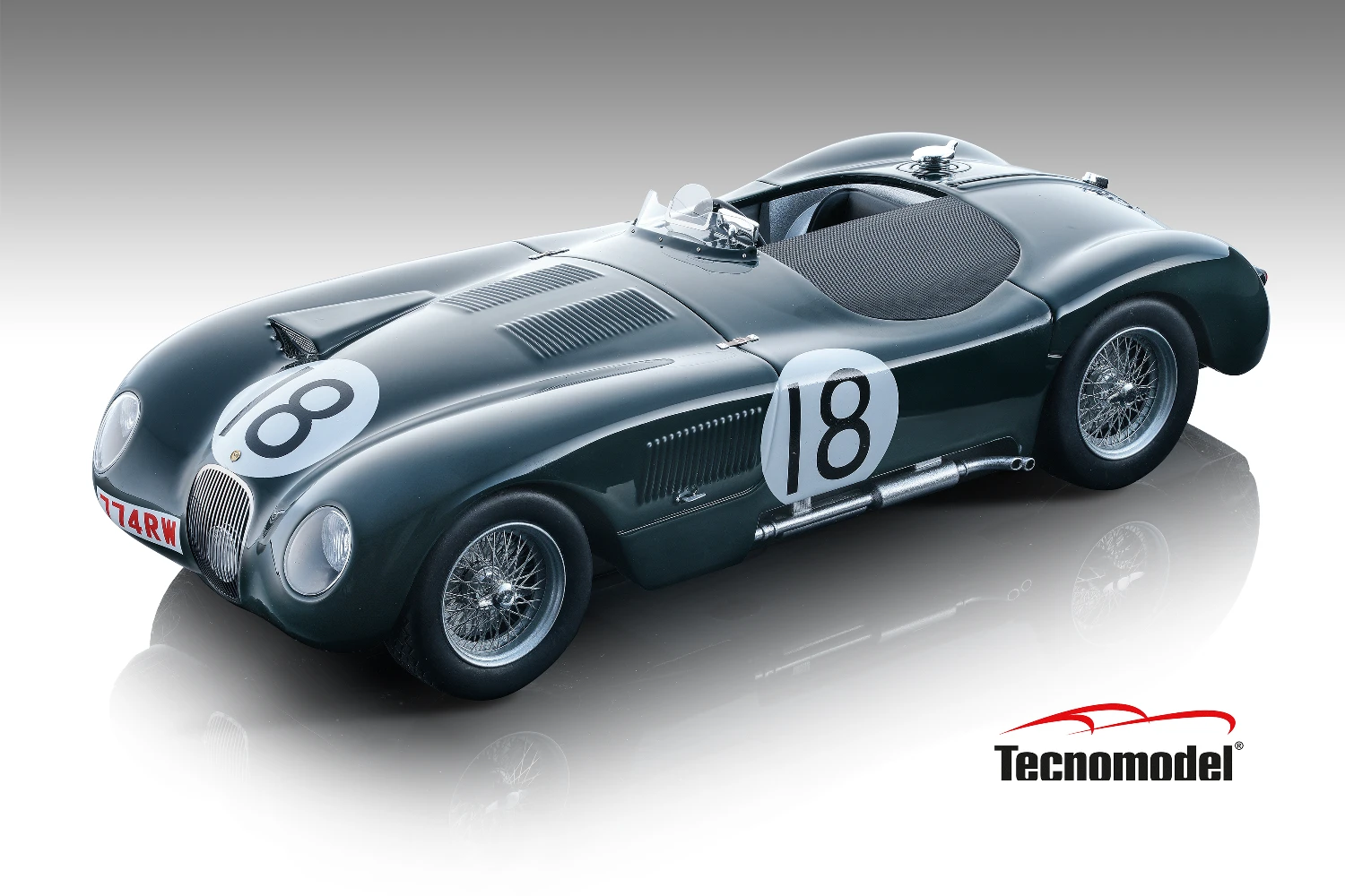 JAGUAR C-TYPE TEAM JAGUAR RACING N 18 WINNER 24h LE MANS 1953 T.ROLT - D.HAMILTON