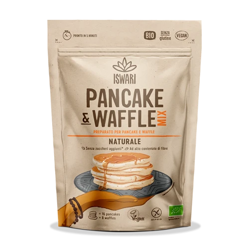 PANCAKE E WAFFLE - preparato per pancake e waffle al naturale  (400gr)
