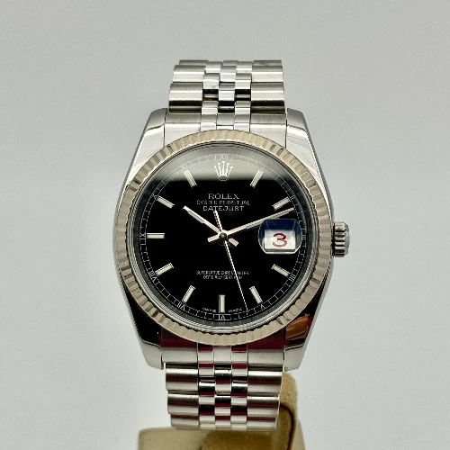 Rolex Datejust 36mm Nero Indici Jubilee