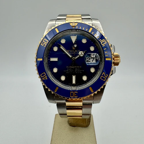 Rolex Submariner Date Acciaio & oro Ceramica Blu