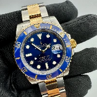 Rolex Submariner Date Acciaio & oro Ceramica Blu