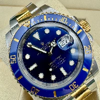 Rolex Submariner Date Acciaio & oro Ceramica Blu