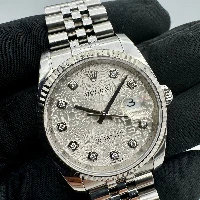 Rolex Datejust 36mm Silver Computer Brillanti