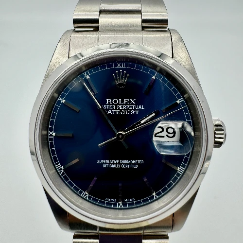 Rolex Datejust 36mm quadrante Blu indici