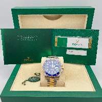 Rolex Submariner Date Acciaio & oro Ceramica Blu