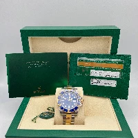 Rolex Submariner Date Acciaio & oro Ceramica Blu