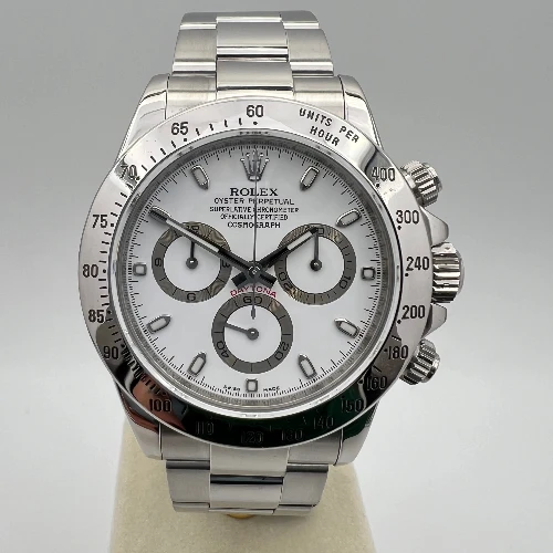 Rolex Daytona Acciaio Bianco 