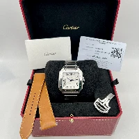 Cartier Santos De Cartier Large L size White Bianco