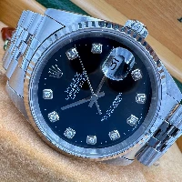 Rolex Datejust 36mm Nero Jubilee Brillanti