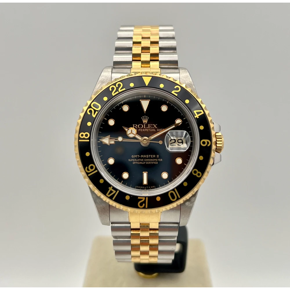 Rolex GMT Master II Acciaio & Oro Jubilee Mai Lucidato