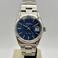 Rolex Oyster Perpetual Date 34mm Blu Shantung