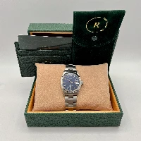 Rolex Oyster Perpetual Date 34mm Blu Shantung