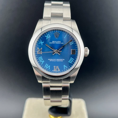 Rolex Oyster Perpetual 31mm Azzurro Romani