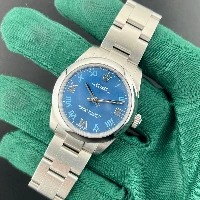 Rolex Oyster Perpetual 31mm Azzurro Romani