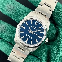 Rolex Oyster Perpetual Blu 34mm NEW