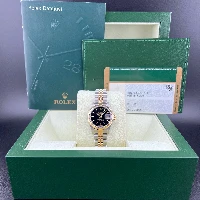 Rolex Lady Datejust 26mm Acciaio & oro Nero