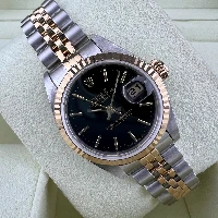 Rolex Lady Datejust 26mm Acciaio & oro Nero