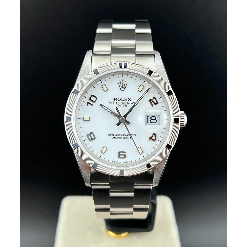 Rolex Oyster Perpetual Date 34mm Bianco 