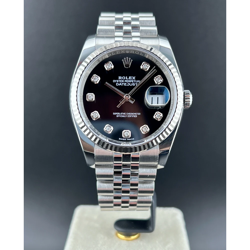 Rolex Datejust 36mm Nero Brillanti Jubilee