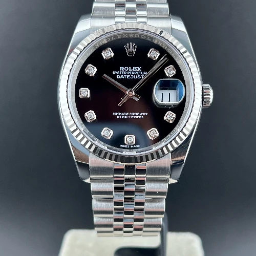 Rolex Datejust 36mm Nero Brillanti Jubilee