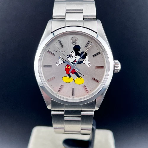 Rolex Air King Mickey Mouse Silver Topolino Argento