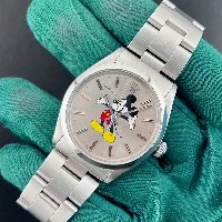 Rolex Air King Mickey Mouse Silver Topolino Argento