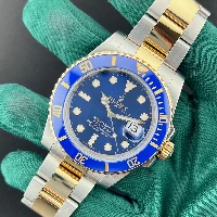 Rolex Submariner Date Acciaio & oro Ceramica Blu