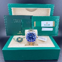 Rolex Submariner Date Acciaio & oro Ceramica Blu