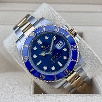 Rolex Submariner Date Acciaio & oro Ceramica Blu