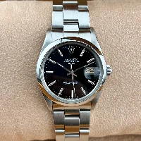 Rolex Oyster Perpetual Date 34mm Nero Indici