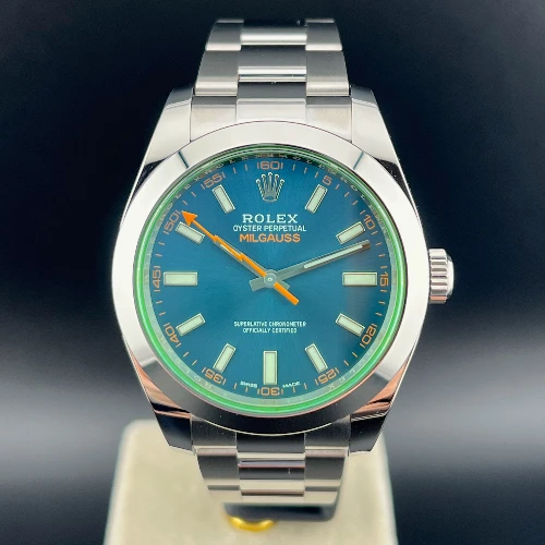 Rolex Milgauss Blu Vetro Verde