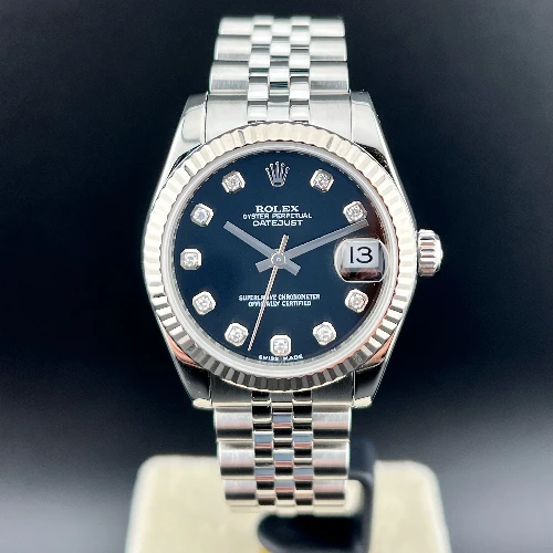 Rolex Datejust 31mm Nero Diamanti Jubilee