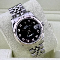 Rolex Datejust 31mm Nero Diamanti Jubilee