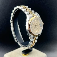 Rolex Lady Datejust 26mm Acciaio & oro Computer Champagne Brillanti