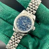 Rolex Lady Datejust 26mm Blu Romani