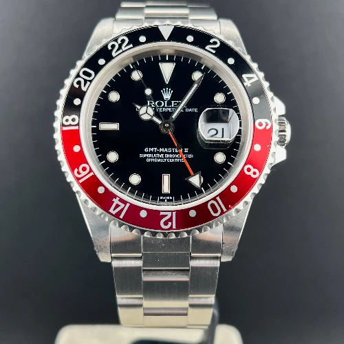 Rolex GMT Master II Coke Swiss Only Unpolished