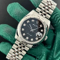 Rolex Datejust 36mm Black Computer Brillanti