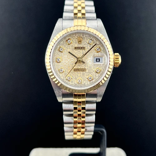 Rolex Lady Datejust 26mm Acciaio & oro Brillanti Computer Silver