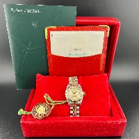 Rolex Lady Datejust 26mm Acciaio & oro Brillanti Computer Silver