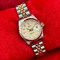 Rolex Lady Datejust 26mm Acciaio & oro Brillanti Computer Silver