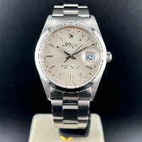 Rolex Oyster Perpetual Date 34mm Silver Indici
