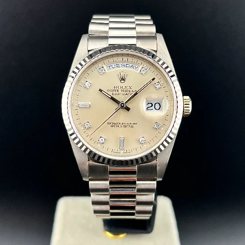 Rolex Day Date  White Gold 18k Brillanti