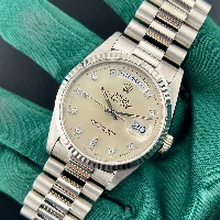 Rolex Day Date  White Gold 18k Brillanti